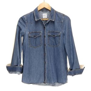 Zara | The Denim Chambray Shirt XS